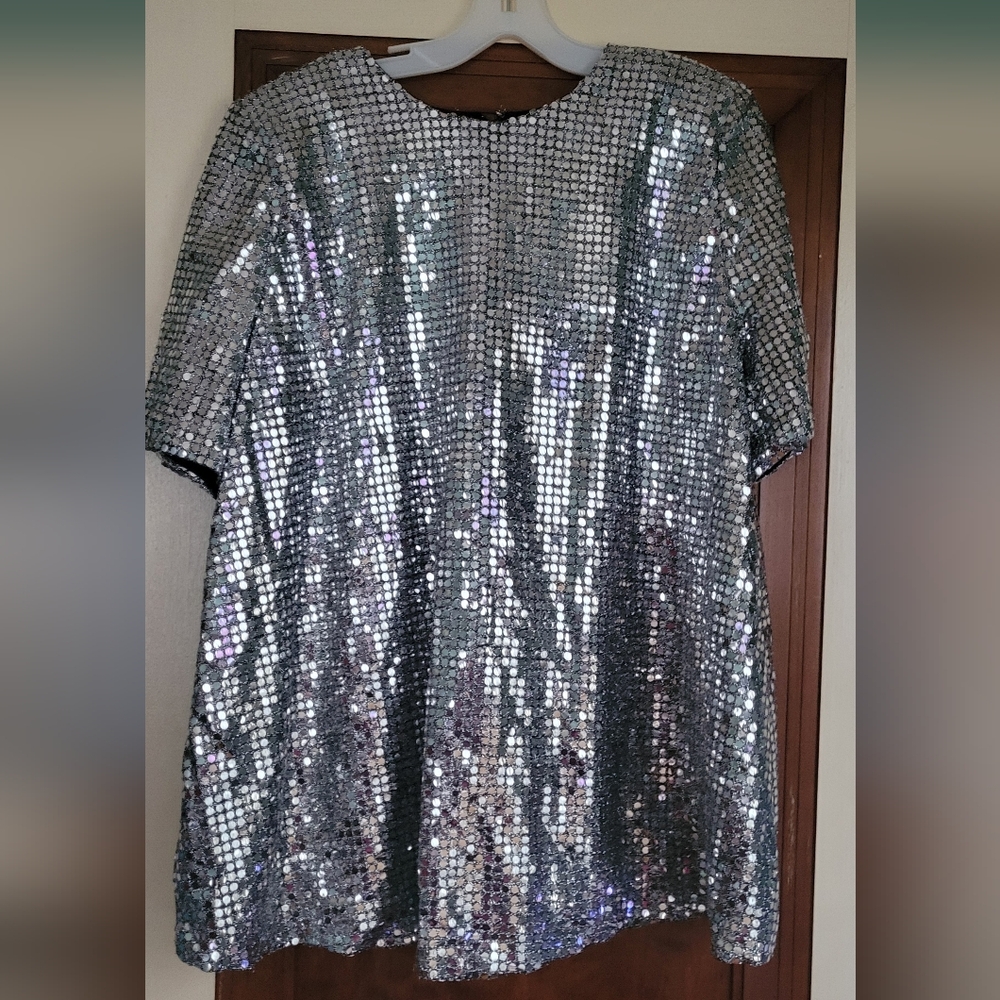 Sz 20 silver zip top. F